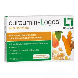 CURCUMIN-LOGES pluss Boswellia kapsler, 60 stk