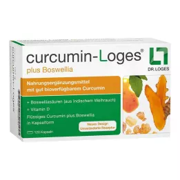 CURCUMIN-LOGES pluss Boswellia kapsler, 120 stk
