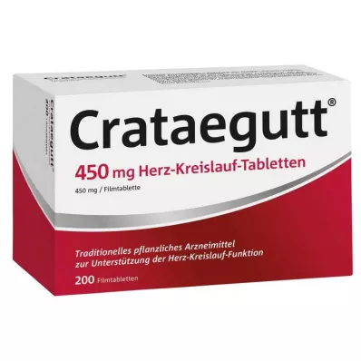 CRATAEGUTT 450 mg kardiovaskulære tabletter, 200 stk CRATAEGUTT 450 mg kardiovaskulære tabletter, 200 stk