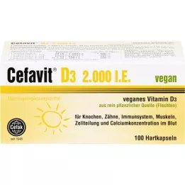 Cefavit D3 2000 I.E. Hard Capsules, 100 stk