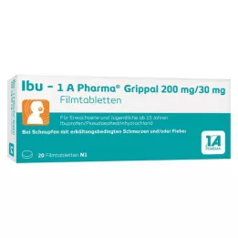 IBU-1A Pharma Grippal 200 mg/30 mg filmdrasjerte tabletter, 20 stk