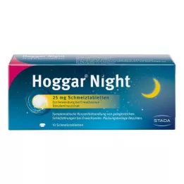 HOGGAR Natt 25 mg smeltetabletter, 10 stk