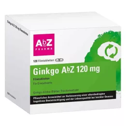 GINKGO AbZ 120 mg filmdrasjerte tabletter, 120 stk