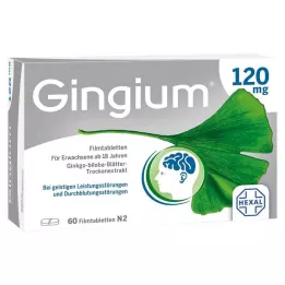 GINGIUM 120 mg filmdrasjerte tabletter, 60 stk
