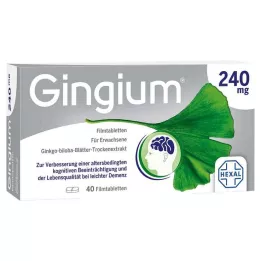 GINGIUM 240 mg filmdrasjerte tabletter, 40 stk
