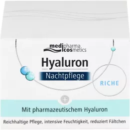 HYALURON NACHTPFLEGE rik krem i en krukke, 50 ml