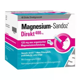 MAGNESIUM SANDOZ Direkt 400 mg pinner, 48 stk