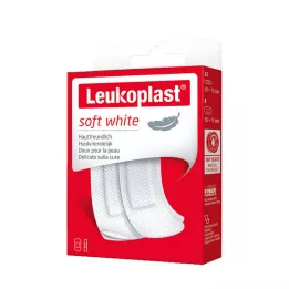 LEUKOPLAST myk hvit Str.19x72mm 12St/38x72mm 8St, 20 St