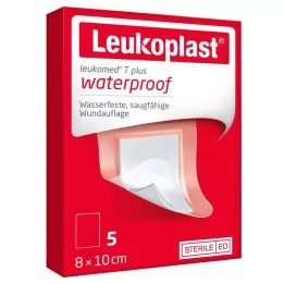 LEUKOPLAST Leukomed T pluss steril 8x10 cm, 5 stk