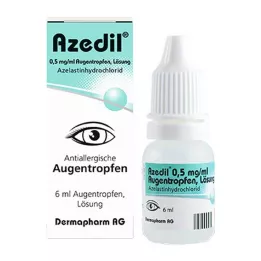 AZEDIL 0,5 mg/ml øyedråper løsning, 6 ml