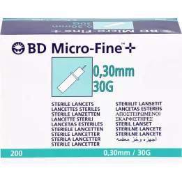 BD Micro-Fine + Lancets 30 g 0,30 mm, 200 stk