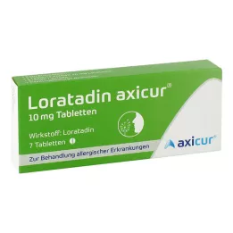 LORATADIN axicur 10 mg tabletter, 7 stk