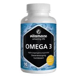 OMEGA-3 1000 mg EPA 400/DHA 300 høydose kapsler, 90 stk