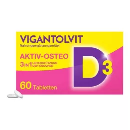 VIGANTOLVIT Vitamin D3 K2 Kalsium filmdrasjerte tabletter, 60 stk