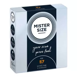 MISTER Størrelse 57 Kondomer, 3 stk