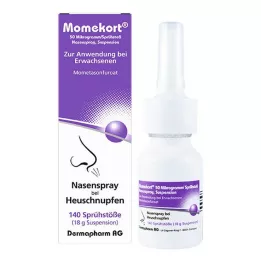 MOMEKORT 50 μg/spray nesespraysuspensjon 140 voksne, 18 g