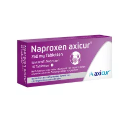 NAPROXEN axicur 250 mg tabletter, 30 stk