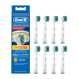 Oral-B Vedlegg Brush Precision Clean Bacteriensch.7 + 1, 8 stk