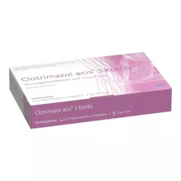 CLOTRIMAZOL acis 3 kombinasjonspakke, 1 stk