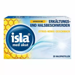 ISLA MED akutte sitrushonningpastiller, 20 stk