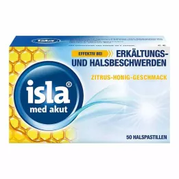 ISLA MED akutte sitrushonningpastiller, 50 stk