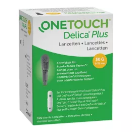 ONE TOUCH Delica Plus nålelansetter, 100 stk