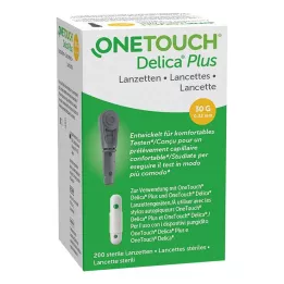 ONE TOUCH Delica Plus nålelansetter, 200 stk