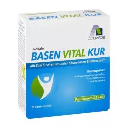 BASEN VITAL KUR pluss Vitamin D3+K2 Pulver, 20 stk
