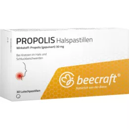 BEECRAFT Propolis Halspastilles, 30 stk