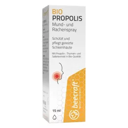 BEECRAFT Propolis munn- og halsspray, 15 ml
