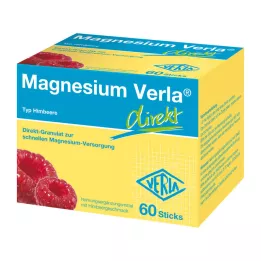 MAGNESIUM VERLA direkte granulat bringebær, 60 stk