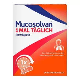 MUCOSOLVAN 1 gang daglig forsinket frigjøringskapsler, 20 stk