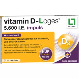 VITAMIN D-LOGES 5600 IE impuls ukentlig depot KTA, 30 stk