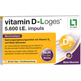 VITAMIN D-LOGES 5600 IE ukentlig impulsdepot KTA, 60 stk