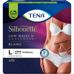 TENA SILHOUETTE Normal L Blanc, 10 stk
