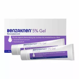 BENZAKNEN 5 % Gel, 2X40 g