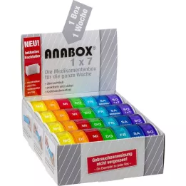 ANABOX 1x7 regnbue med romdeler, 1 stk
