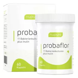 NUPURE probaflor probiotika for tartrehabilitering caps., 60 stk