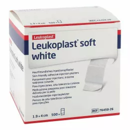 LEUKOPLAST myke hvite injeksjonsplaster, 19x40 mm, 500 stk