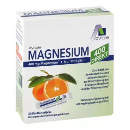 MAGNESIUM 400 direkte oransje porsjonsstaver, 20X2,1 g