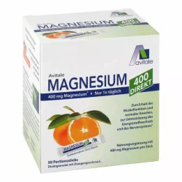 MAGNESIUM 400 direkte oransje porsjonsstaver, 50X2,1 g
