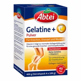 Abtei Gelatin pluss vitamin C pulver, 400 g