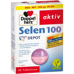 Doppelherz Selen 100 2-Phases Depot Tablets, 40 stk