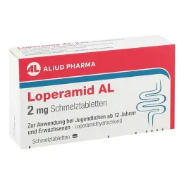 Loperamid AL 2 mg smeltetabletter, 6 stk