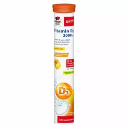 DOPPELHERZ Vitamin D3 2000 I.E. brusetabletter, 15 stk