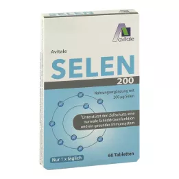 SELEN 200 µg tabletter, 60 stk