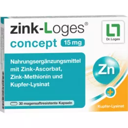 ZINK-LOGES Concept 15 mg gastrisk saftres.kapseln, 30 stk