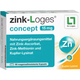 ZINK-LOGES Concept 15 mg gastrisk saftres.kapseln, 90 stk