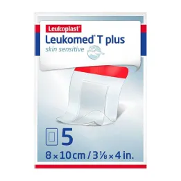 Leukomed® T plus hudsensitiv 8x10 cm, 5 stk