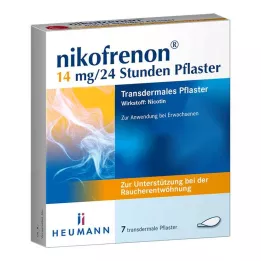 NIKOFRENON 14 mg/24 timer depotplaster, 7 stk
